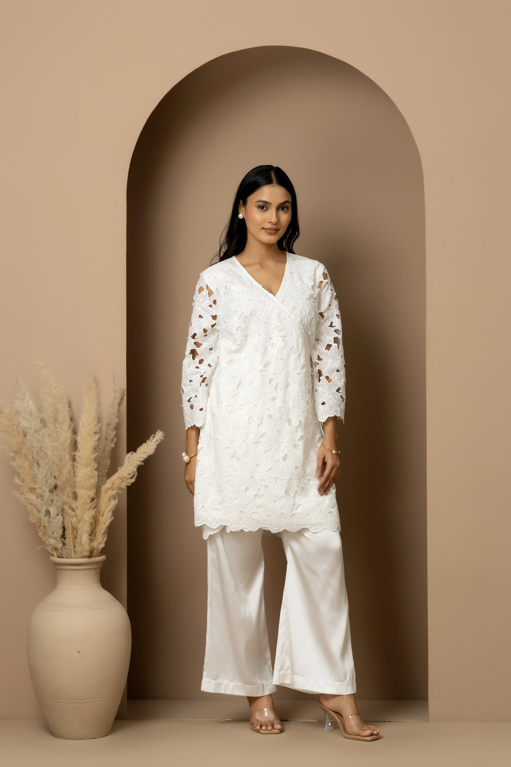 White Lace Co-ord Set