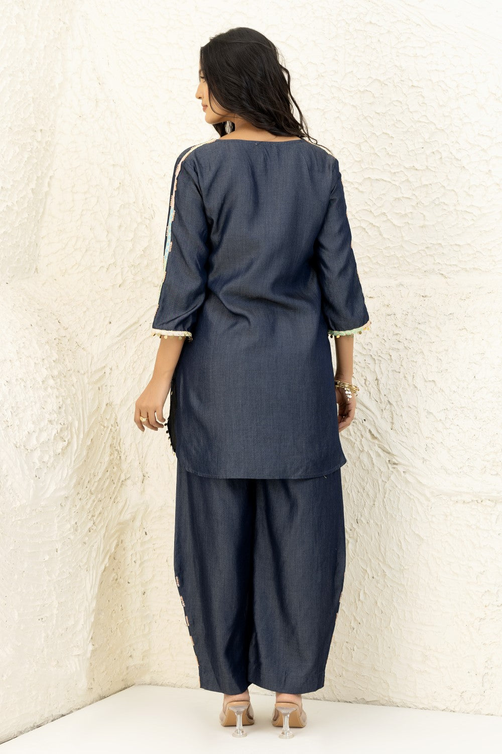 Midnight Embroidered Co-ord Set