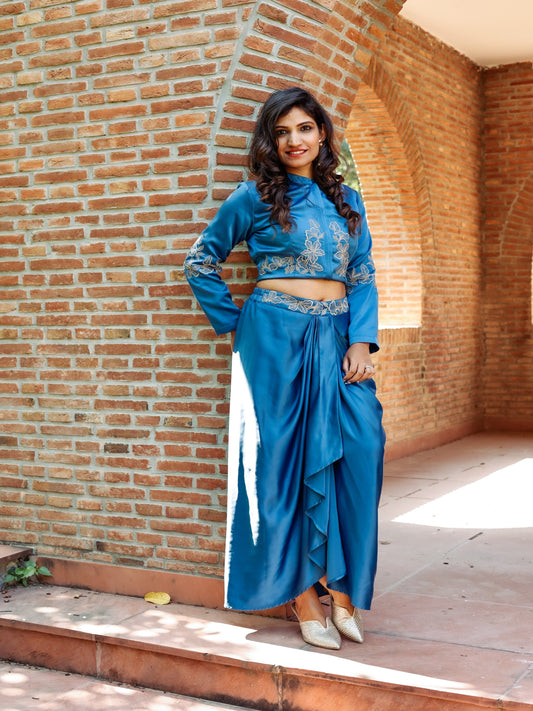 Verbena - Dhoti Skirt With Matching Tops Set