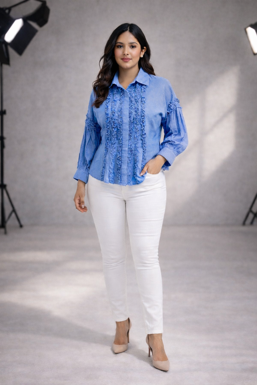 Bluebell Ruffle Shirt