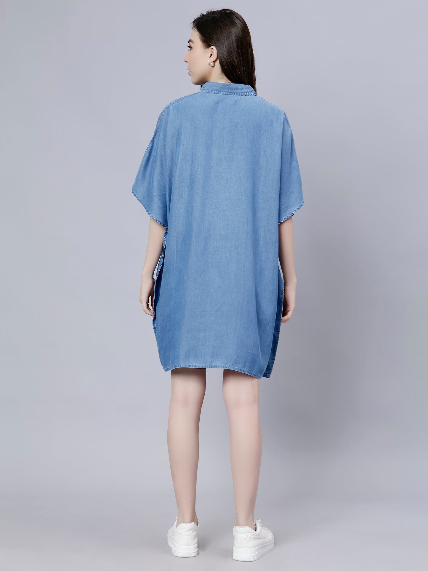 DENIM KAFTAN SHIRT