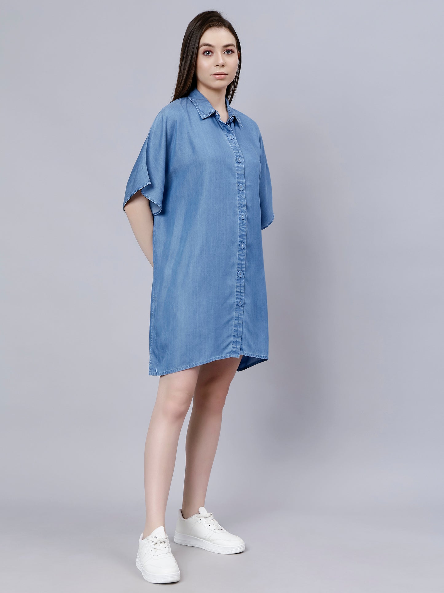 DENIM KAFTAN SHIRT