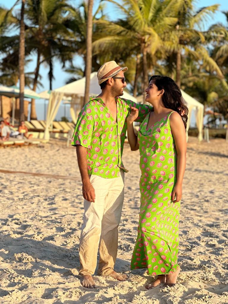 Donut Printed Couple Twinning Set