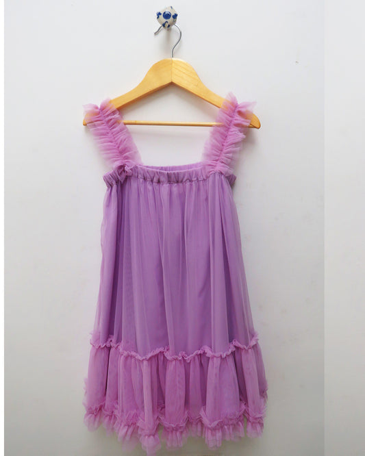 Lavender Party Net Dress