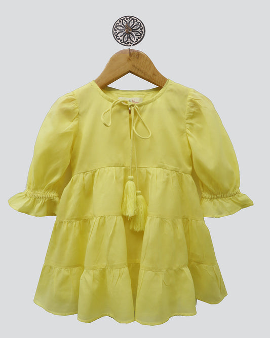 Lemon Yellow Boho Dress