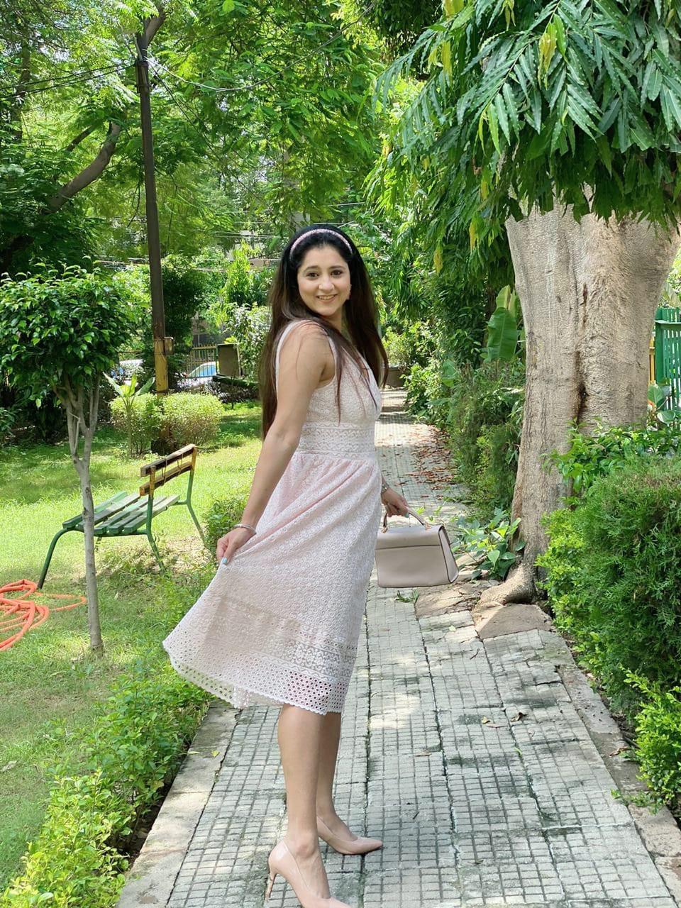 Pink Luxury Schiffli Dress