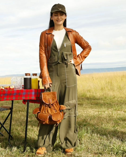 Shalini Passi X Olive Safari Waist Coat Set