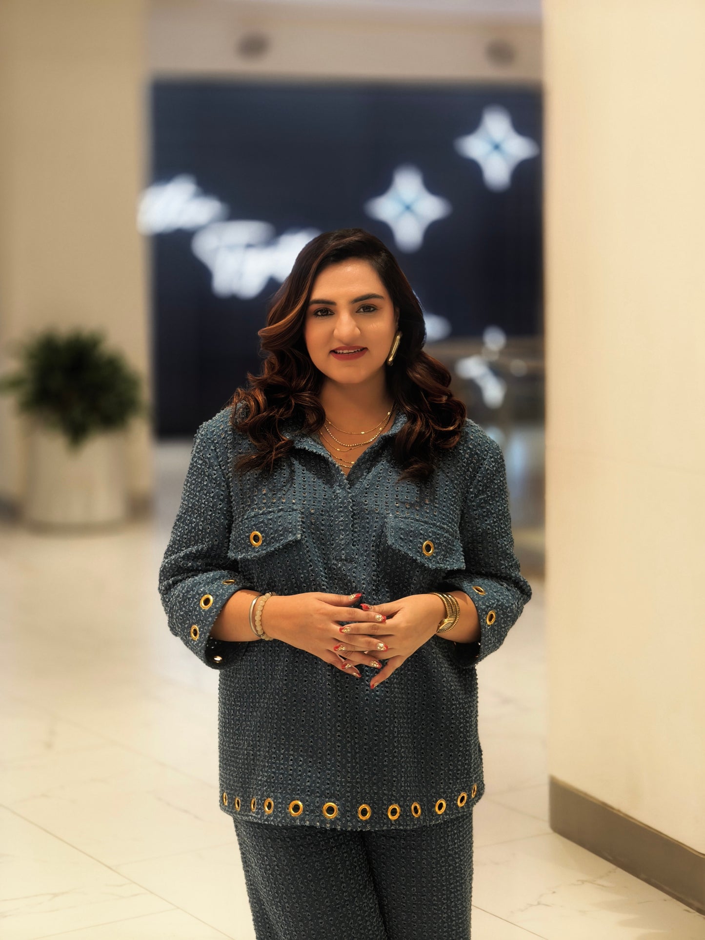 Harsha pardasani in our our riley co-ord set