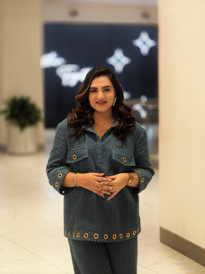 Harsha pardasani in our our riley co-ord set