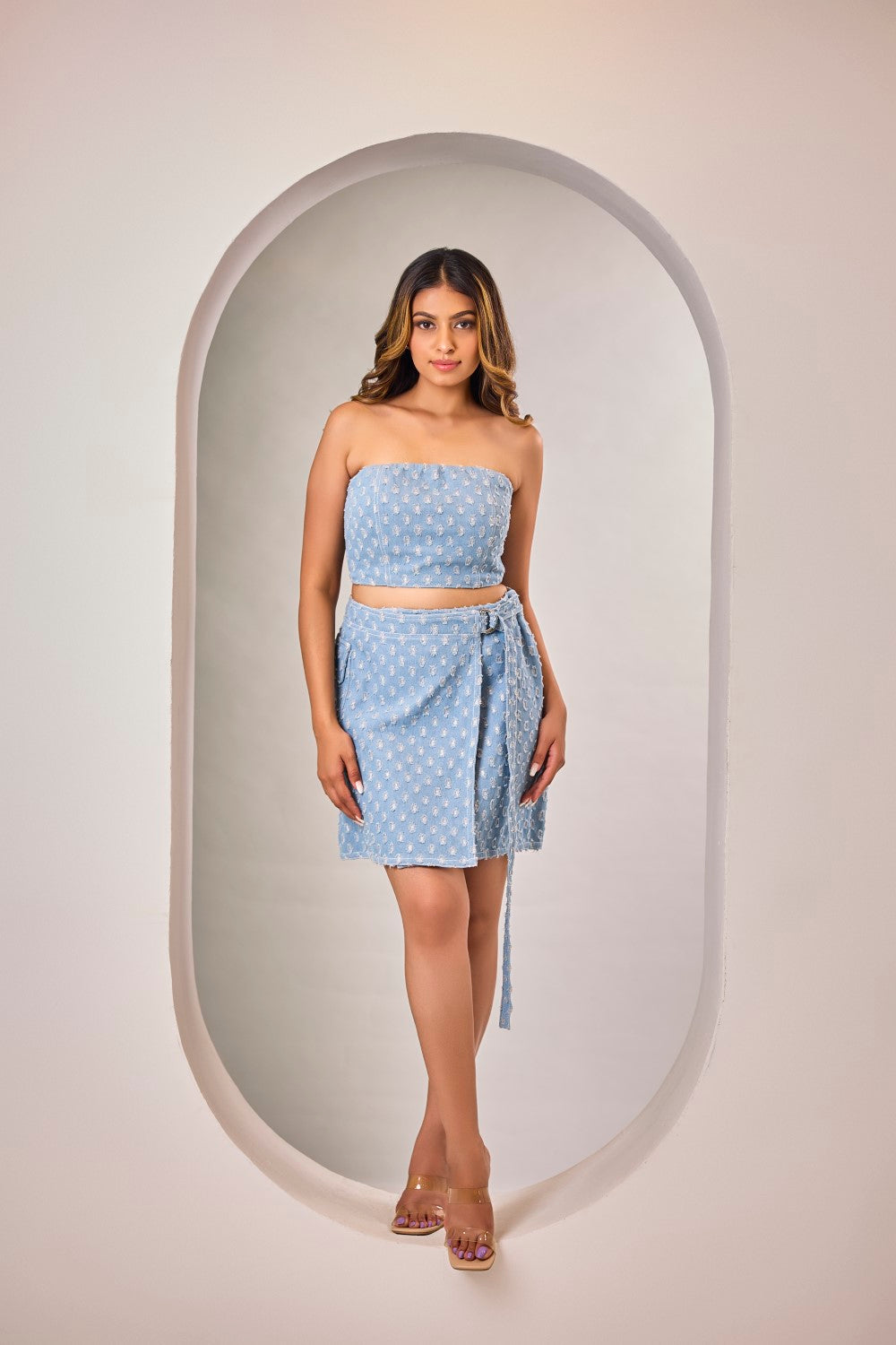 Denim Gleam Three Piece Co Ord Set