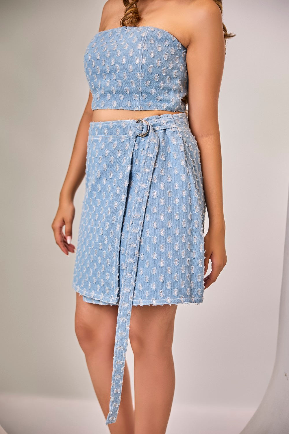 Denim Gleam Three Piece Co Ord Set