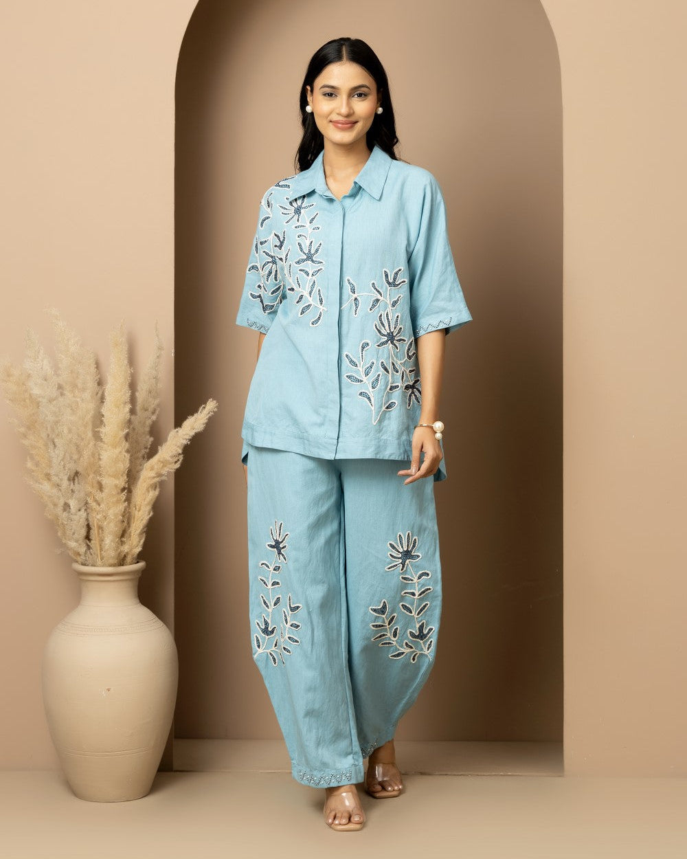 Leaf Linen Co-ord Set
