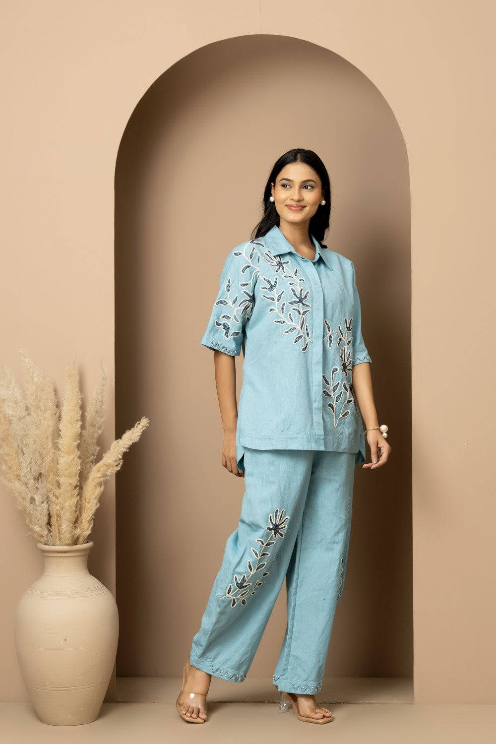 Leaf Linen Co-ord Set