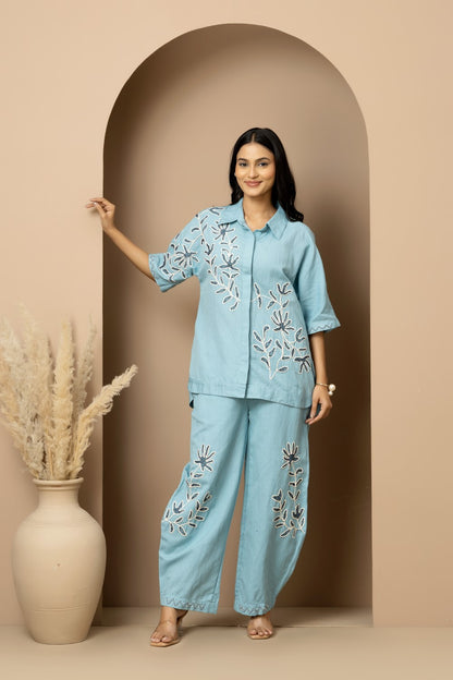Leaf Linen Co-ord Set