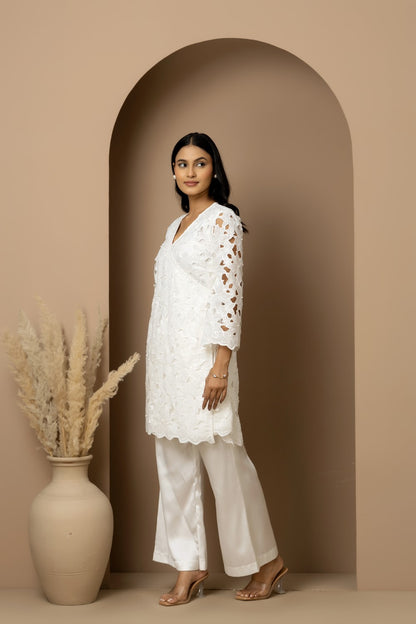 White Lace Co-ord Set