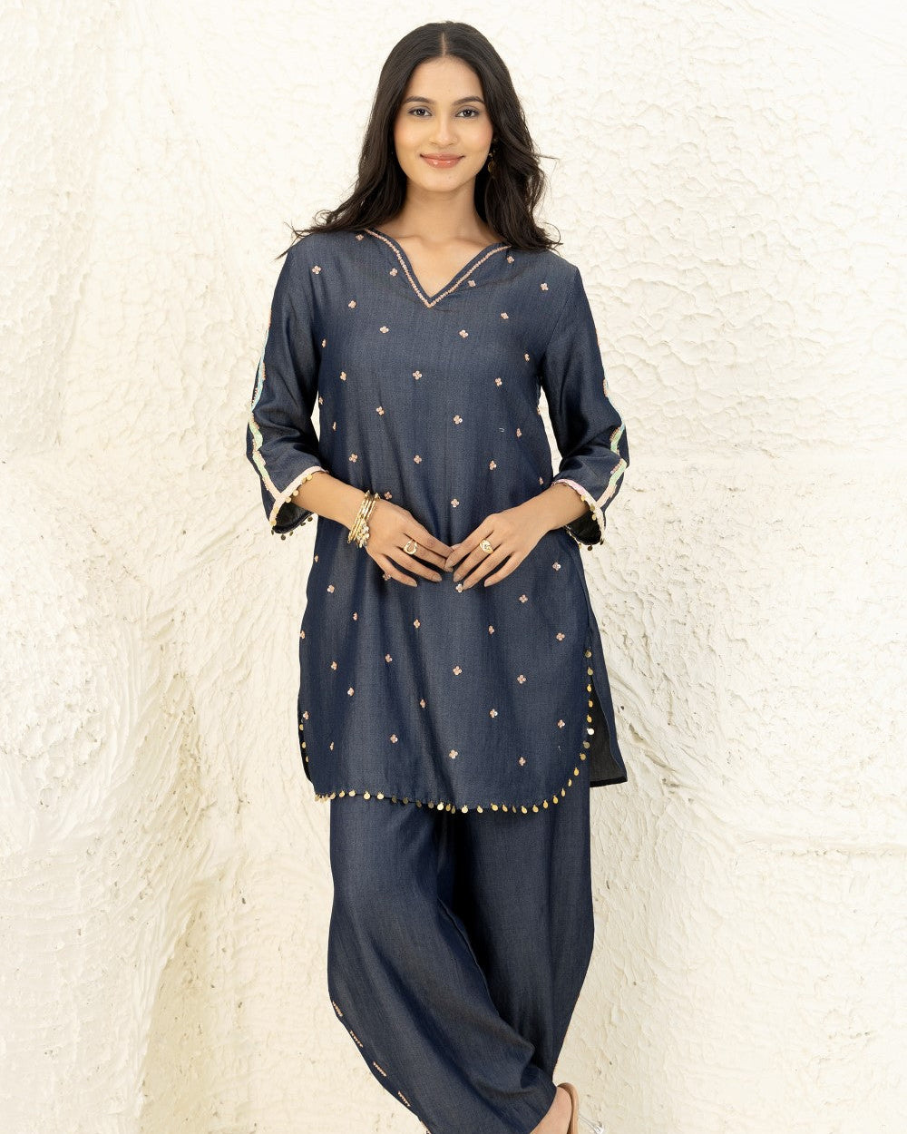 Midnight Embroidered Co-ord Set