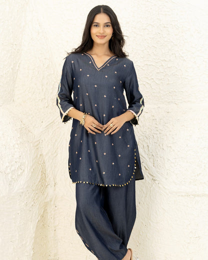 Midnight Embroidered Co-ord Set