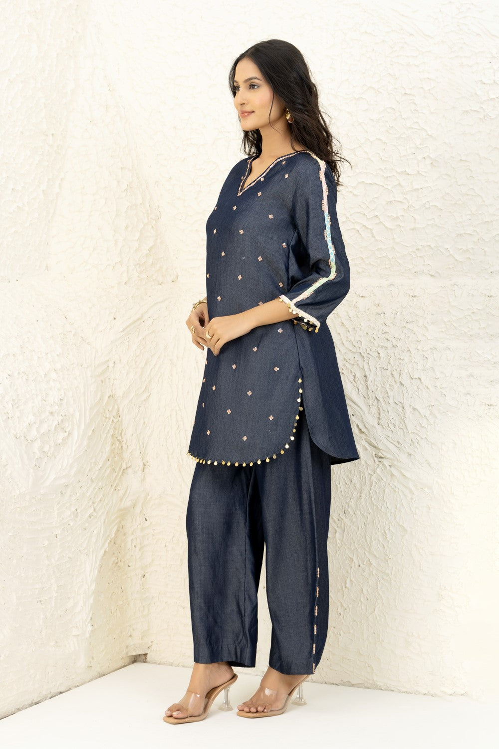 Midnight Embroidered Co-ord Set