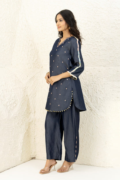 Midnight Embroidered Co-ord Set