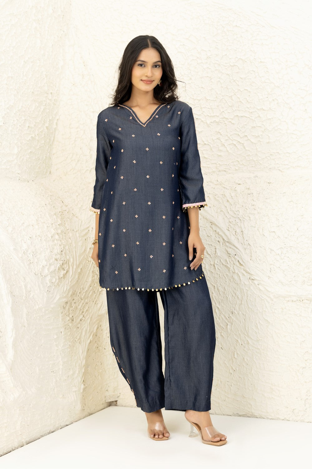 Midnight Embroidered Co-ord Set