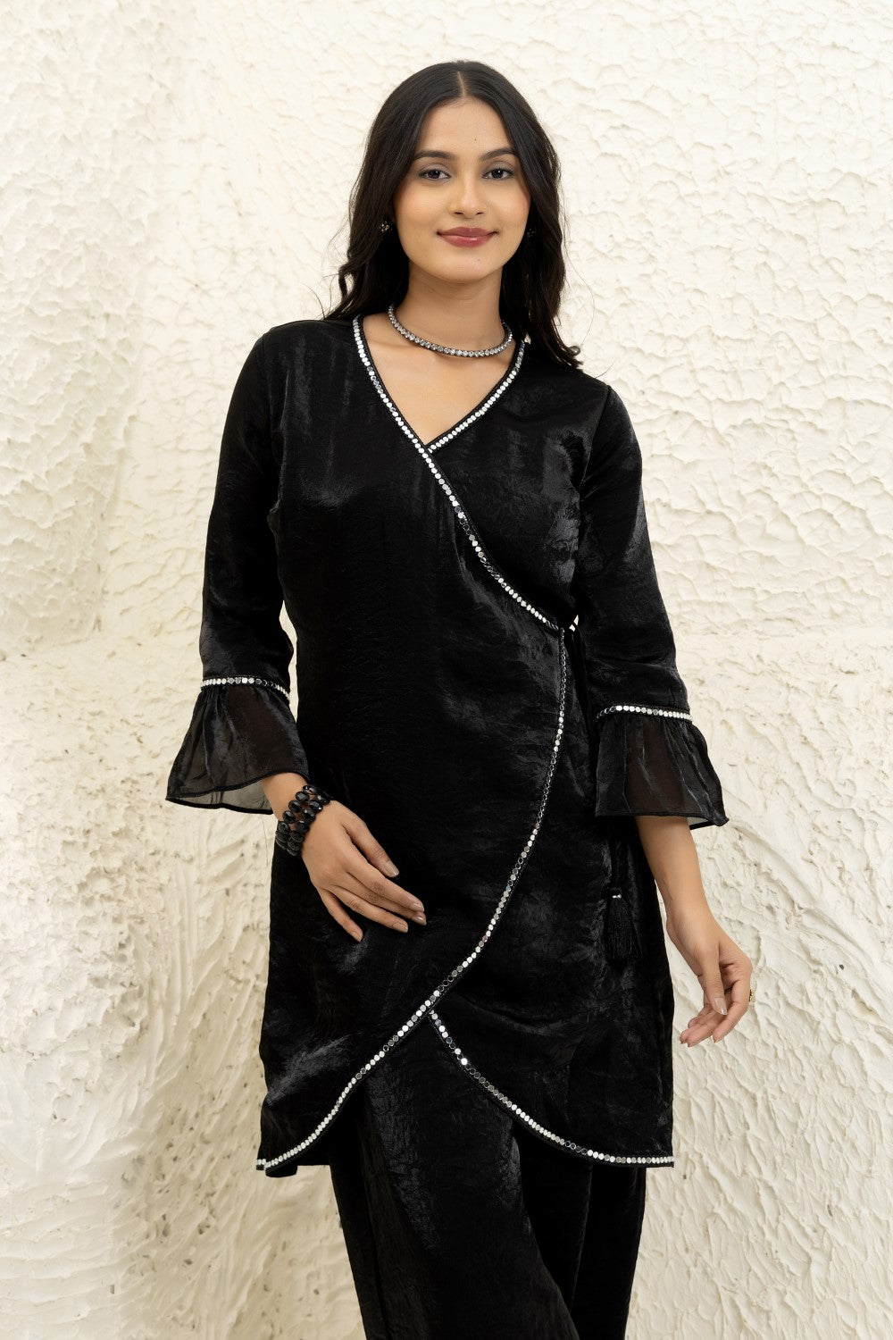 Black lace co-ord set