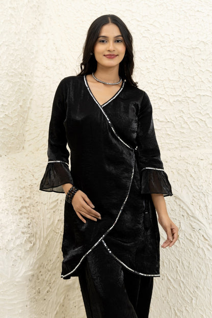 Black lace co-ord set