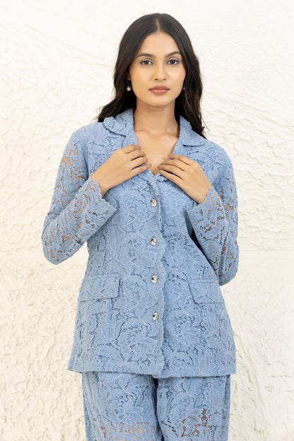 Blue Lace Co-ord Set