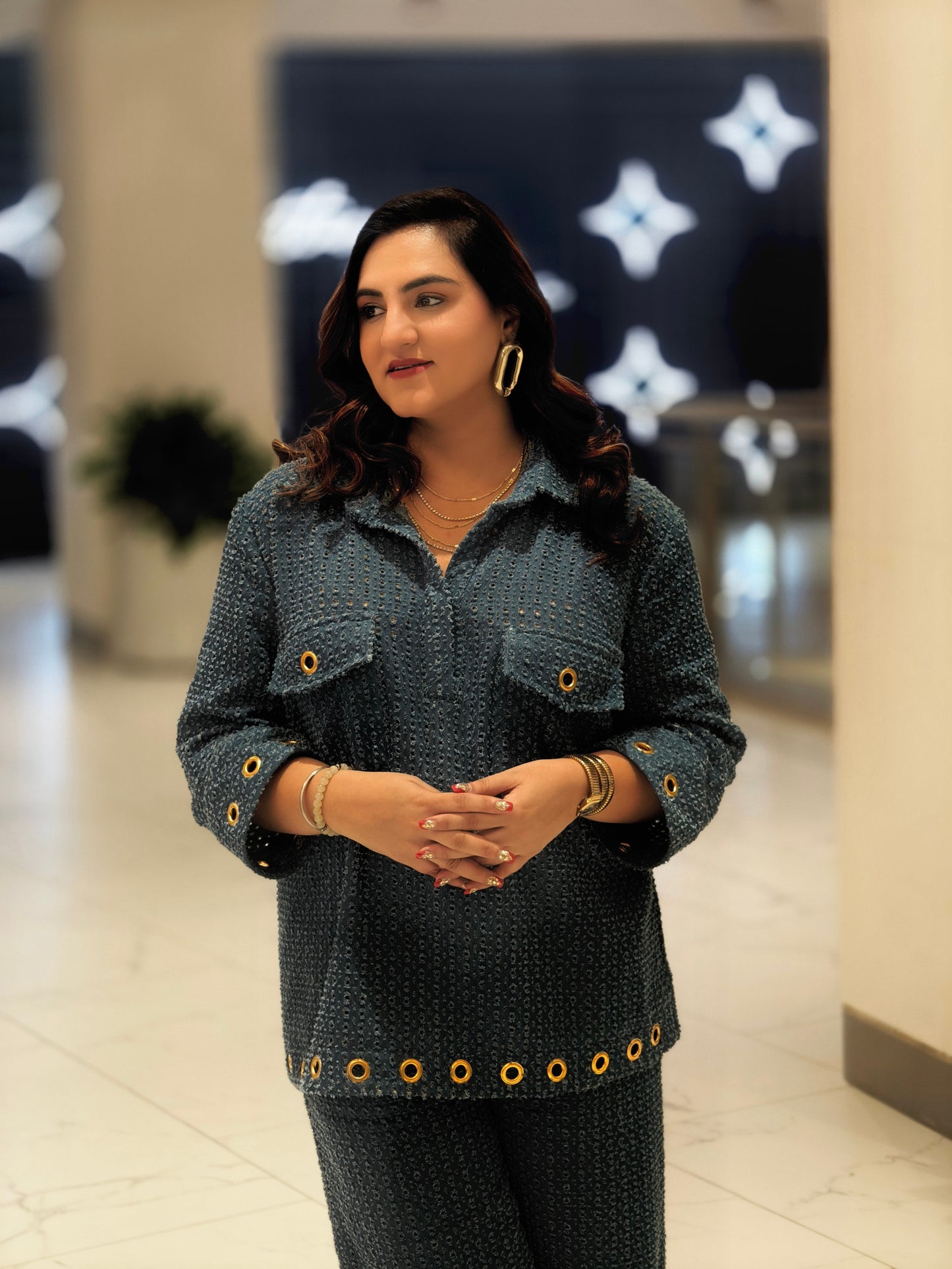 Harsha pardasani in our our riley co-ord set