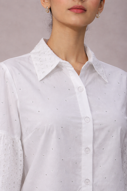 Whisper White Sparkle Shirt