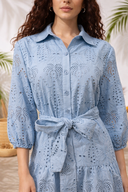 Blue Breeze Shirt Dress
