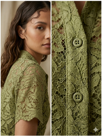 Olive Lace Co-Ord