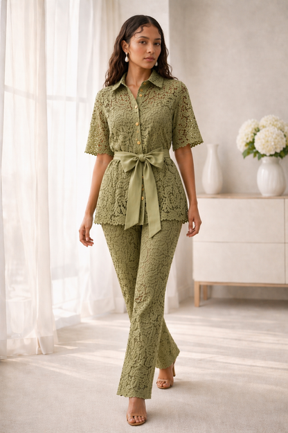 Olive Lace Co-Ord