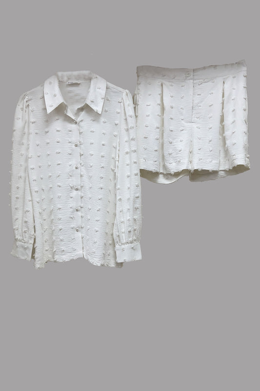 Ivory Whimsy Co-ord with shorts