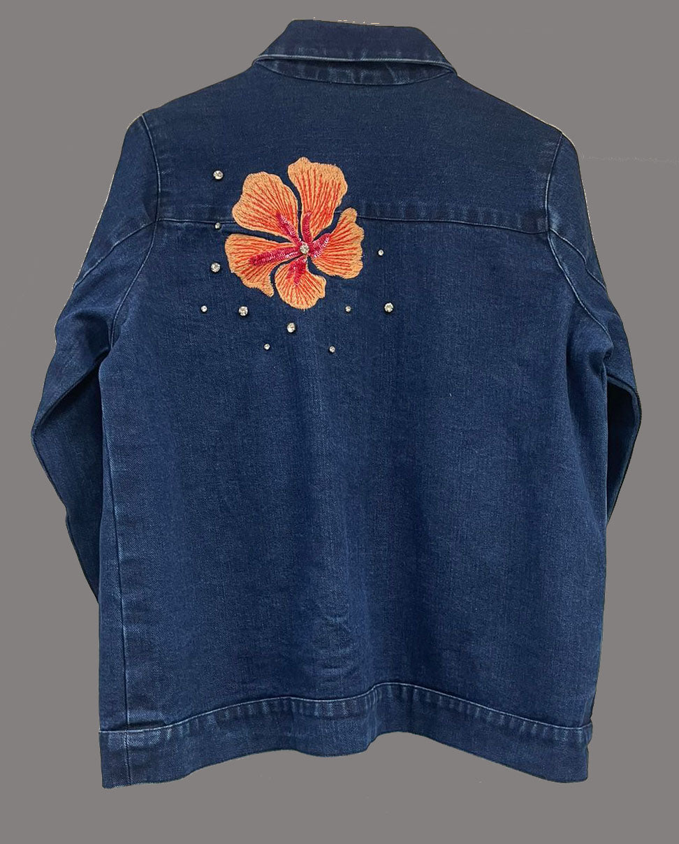 Denim bloom jacket