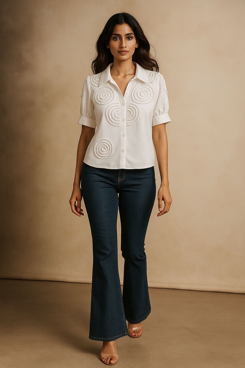 Beaded Bloom Shirt