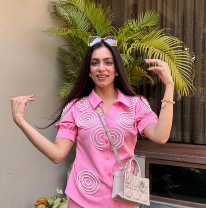 Beaded Bloom Shirt