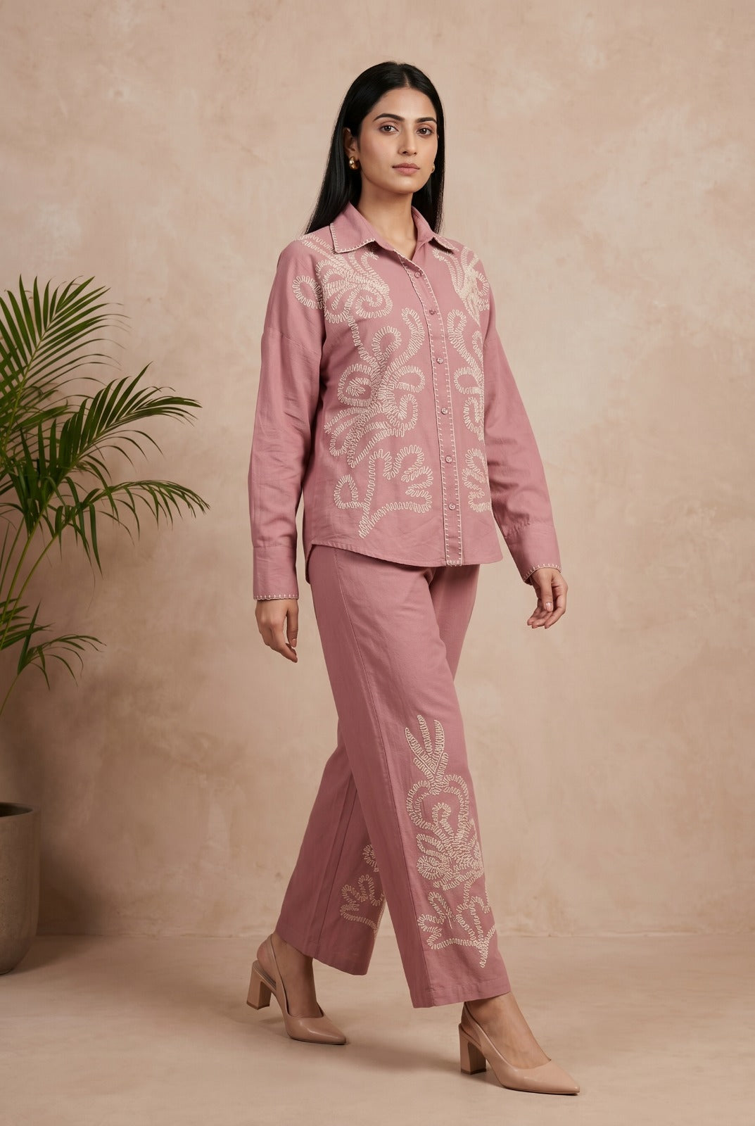 Serene Embroidered Co-ord Set