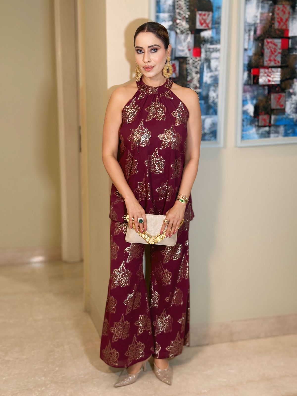 Carmine Co-ord set