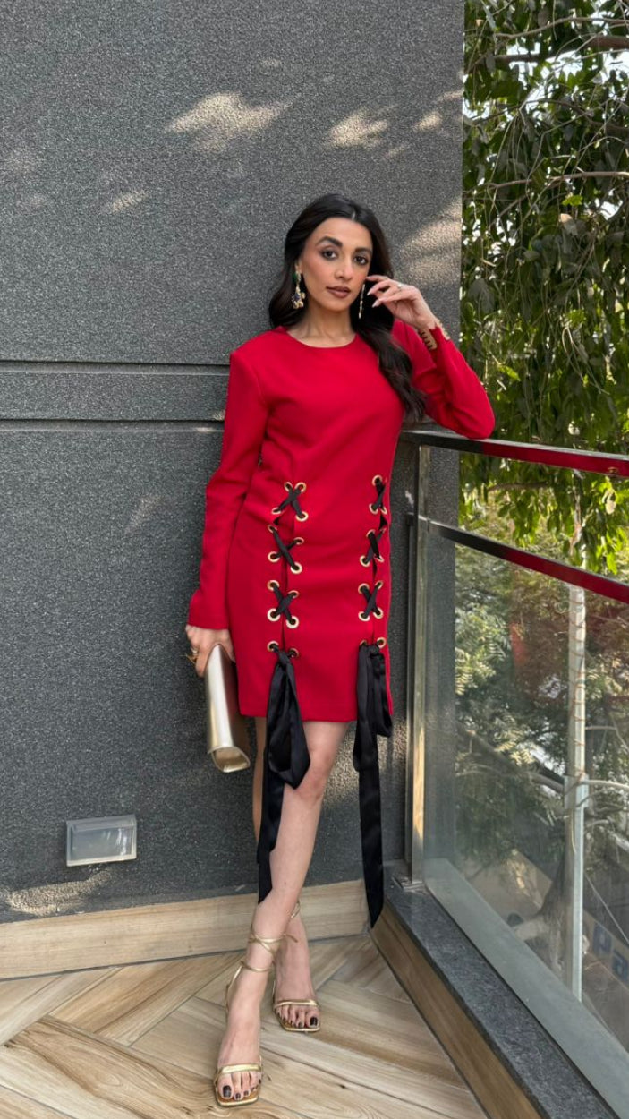 Mehak Jain in our Corset Tie Dress