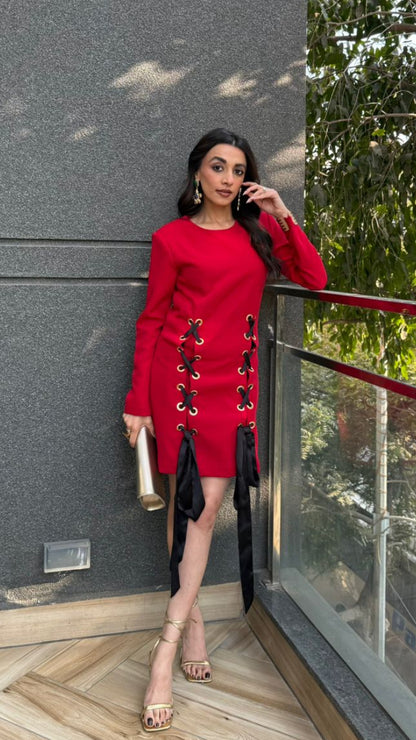 Mehak Jain in our Corset Tie Dress