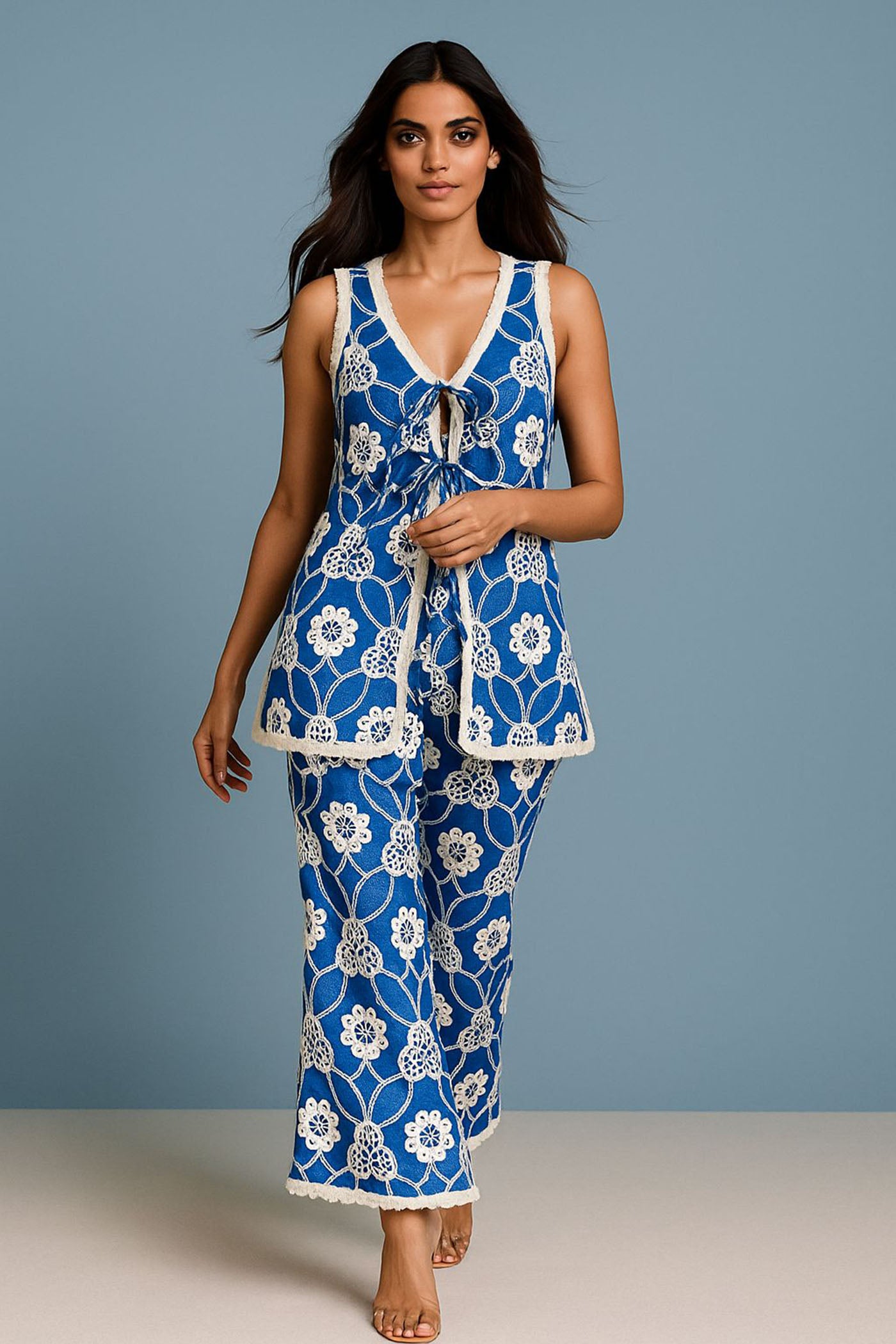Blue orchid co -ord