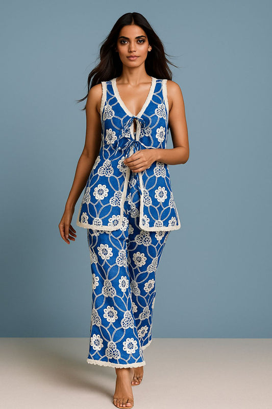 Blue orchid co -ord
