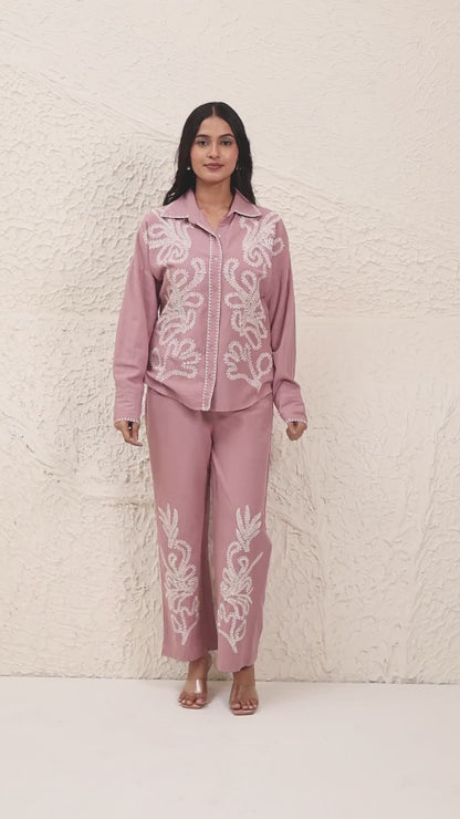 Serene Embroidered Co-ord Set