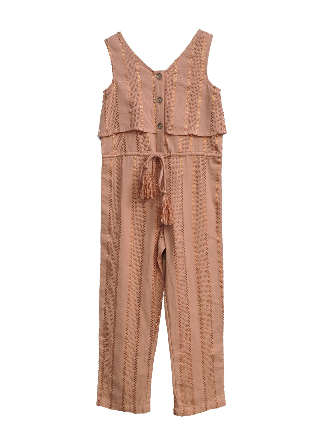 Pink Lurex Jumpsuit