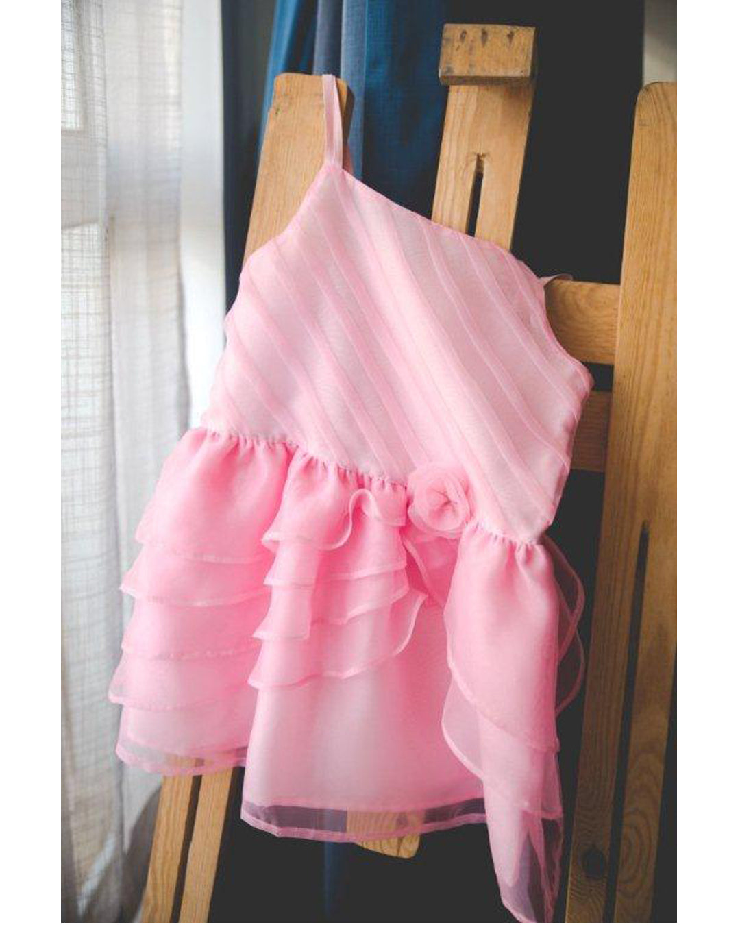 CANDY FLOSS PINK STRAPPY BIRTHDAY DRESS