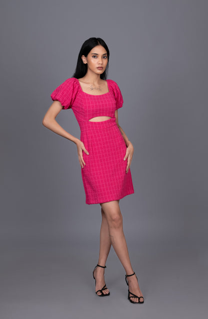 Rosy pink short dress