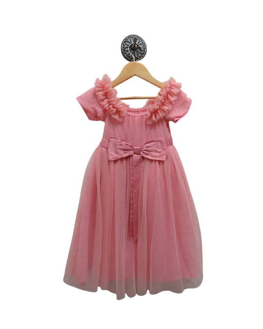 Pink Party Net Dress