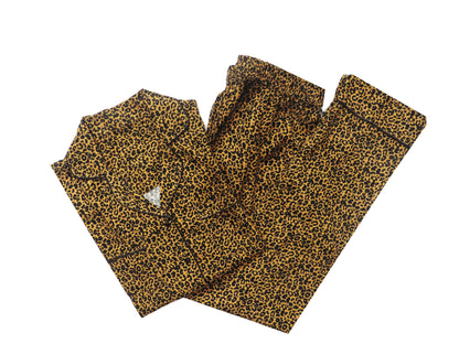 Full Sleeves Small Leopard Print Nightsuit Set
