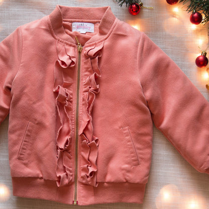 PEACH FRILLY JACKET FOR EVERY MOOD (LEAD TIME 10-15 DAYS)